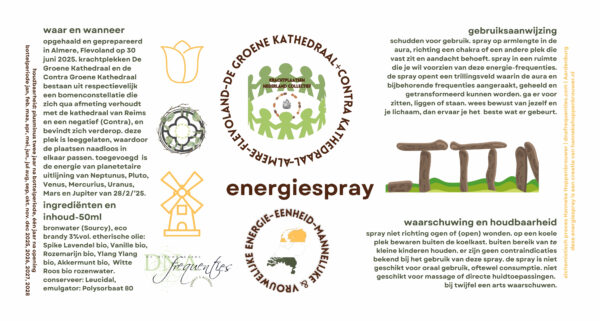 Energiespray Groene Kathedraal en Contra Groene Kathedraal-Flevoland-Krachtplaatsen NL - Afbeelding 2