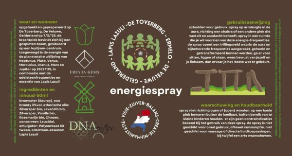 Energiespray Lapis Lazuli-De Toverberg-Gelderland-Krachtplaatsen NL - Afbeelding 2