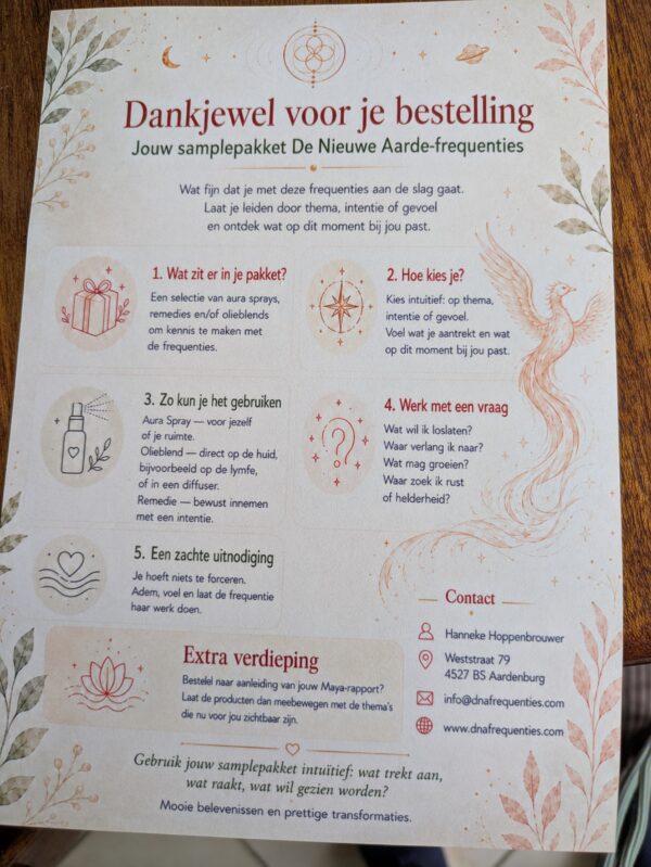 Dynamisch duopakket: energetische blauwdruk+zielsmatrix+consult+10ml sampleset - Afbeelding 3