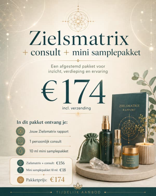 Zielsmatrix in bewegingrapport inclusief consult en 10ml sampleset